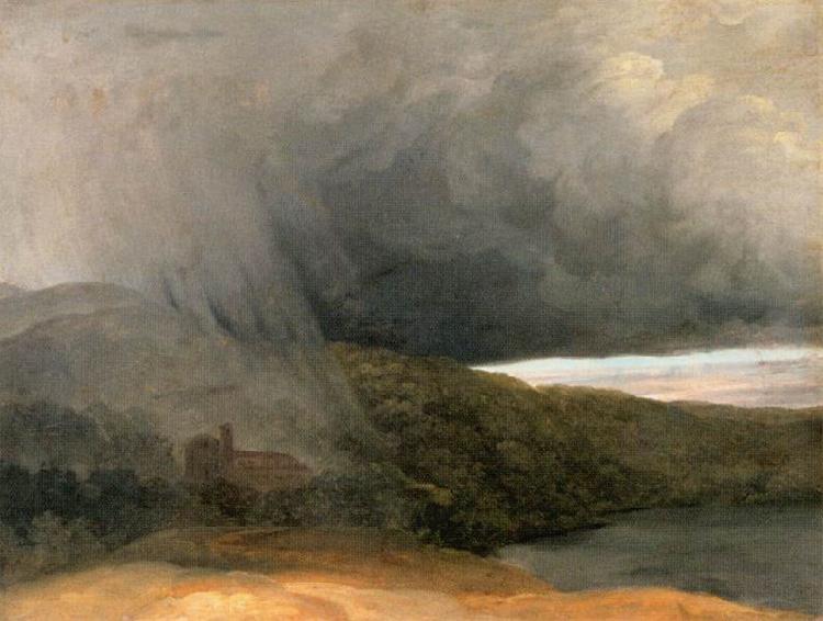 Pierre-Henri de Valenciennes Storm by a Lake Sweden oil painting art